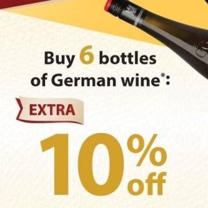 You may now enjoy an extra 10% off for 6 bottles. Time to stock up now!
