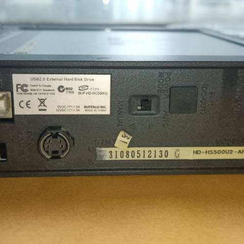 Buffalo外置硬碟500g (交收如圖)