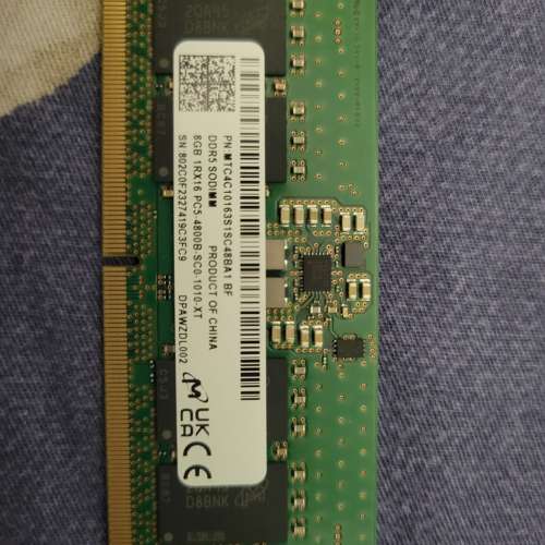 DDR5 8GB 4800HZ Lenovo notebook ram