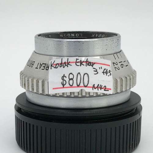 90% New Kodak Ektar 3" F4.5手動鏡頭, 深水埗門市可購買