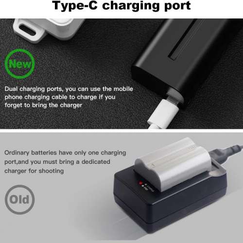 SOONPHO SONY L-Series NP-F550 / NP-F570 Type-C Input Lithium-Ion Battery  代用...