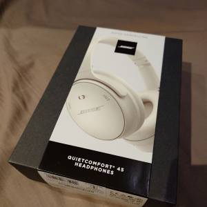 全新Bose Quietcomfort 45 Headphones白色