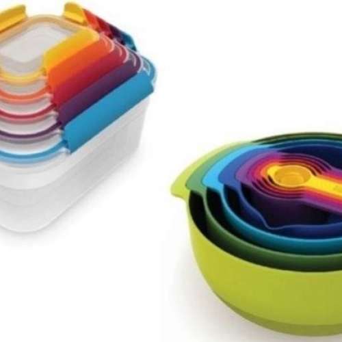 全新 Joseph 彩虹系列廚具套裝 (9件裝) + 真空防漏儲存套裝 (5件裝) 未拆包裝