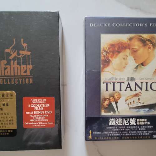 Godfather DVD Collection &  Titanic DVD  (全新)
