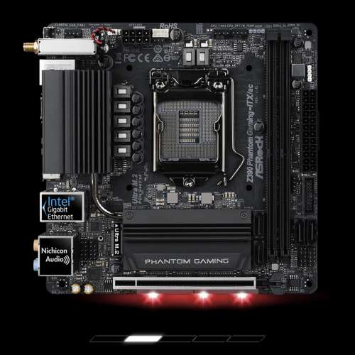 Asrock Z390 Phantom Gaming-ITX/ac i7 8700K 16G Ram 256gb m.2