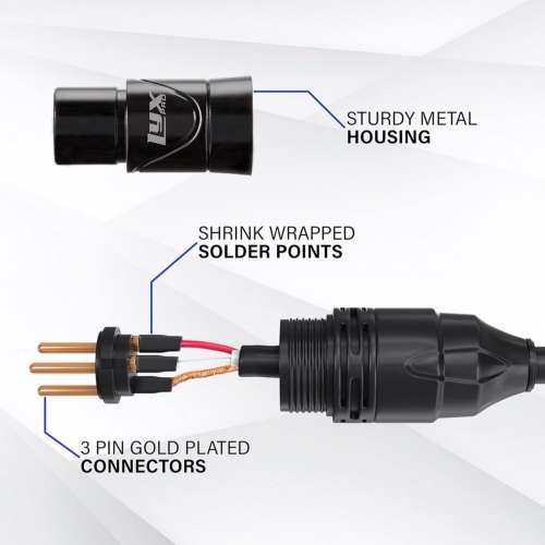 全新 線材MIC音響收音 LyxPro LCS Premium cable XLR cable for Professional Micr...