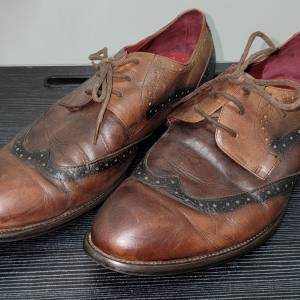 Vero Cuoio 咖啡棕色 男裝 真皮 皮鞋 Leather Fashion Shoes Shoe Size 尺碼 US 9 ...