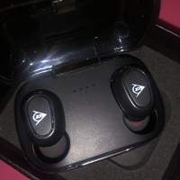 New Dunlop 藍牙耳機 黑色 TWS true wireless stereo earphones V5.0 + EDR TWS-X12
