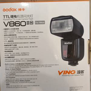 Godox神牛閃燈V860ll +X1T-N 無線引閃器