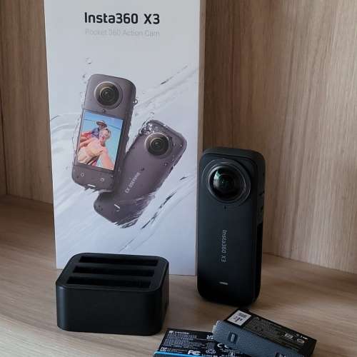 Insta360 X3 360 Action Camera with Extra Battery and USBC Charger