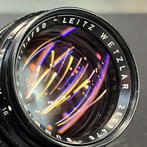 Leica Summilux-m 50mm f1.4 v2 black lens with original hood