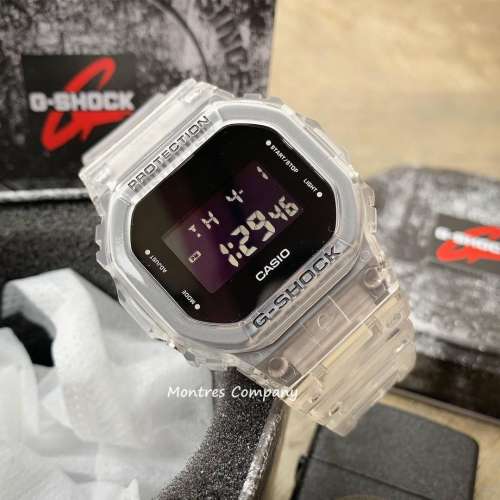 Montres Company 香港註冊公司 (28年老店) G-Shock 卡西歐 透明錶帶 DW-5600SKE-7 ...