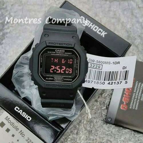 Montres Company香港註冊公司(28年老店) 卡西歐 CASIO G-Shock 紅眼版 DW-5600MS-1 ...
