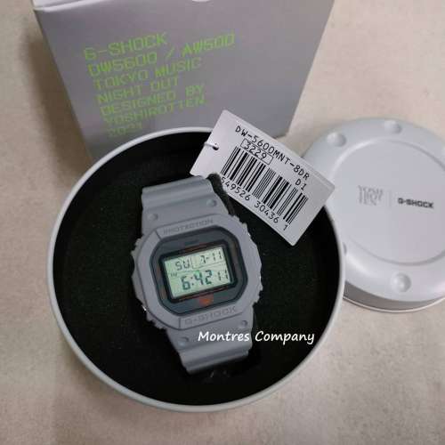 Montres Company香港註冊公司(28年老店) 卡西歐 CASIO G-Shock 淺灰色 橙色字樣  D...