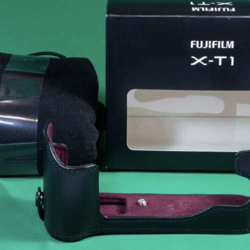 全新Fuji X-T1 原廠 Leather Case BLC-CT1 及 副廠L架