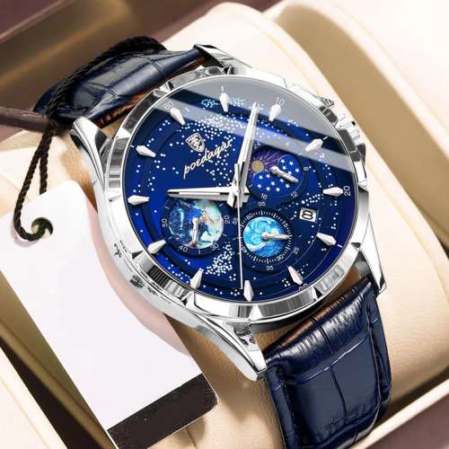 [有現貨]SL72 全自動機械多功能防水時尚夜光日曆男士手錶