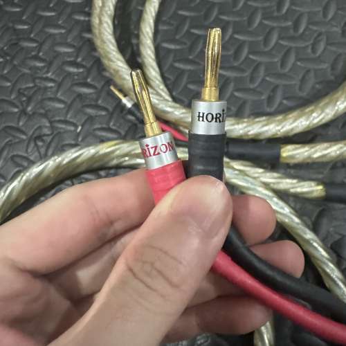 加拿大HORIZON SILVER-SWIRL WIND PROFESSIONAL 粗身喇叭線2對(MADE IN CANADA ）