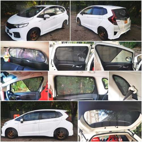 Honda Jazz Fit 全車磁石濾光窗網太陽擋
