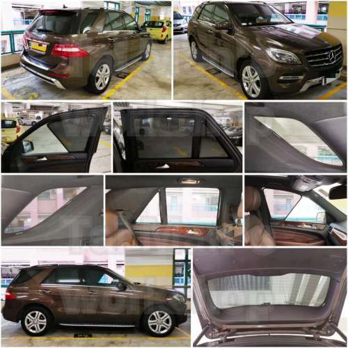 BENZ ML GLE 全車磁石濾光窗網太陽擋