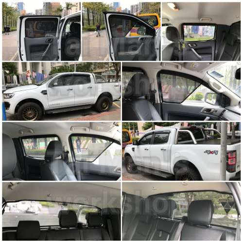 Ford Ranger 全車磁石濾光窗網太陽擋