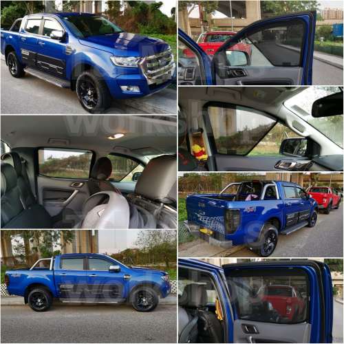 Ford Ranger 全車磁石濾光窗網太陽擋
