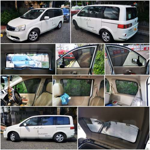 Nissan Lafesta 全車磁石濾光窗網太陽擋