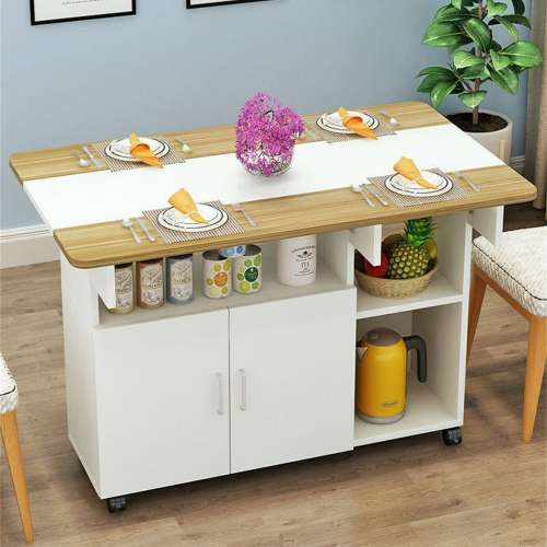 Freely retractable slate dining table