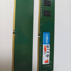 Crucial from Micron DDR4-2666 RAM 16GB (8GB x 2) Dual Channel  雙通道 desktop...