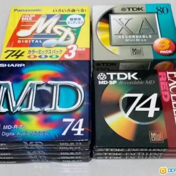 TDK / Panasonic / Sharp Minidisc 74/80min MD碟