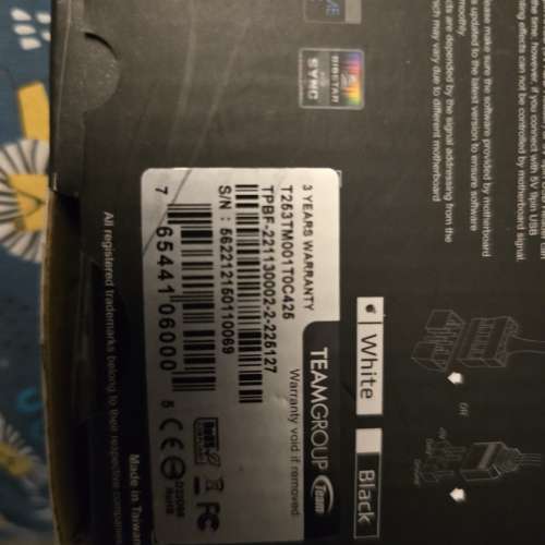 T-Force delta max 1tb sata ssd white rgb