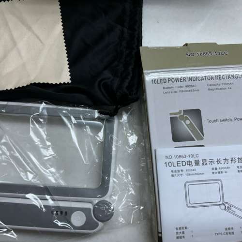 全新Led 燈老人放大鏡老花閱讀New magnifing glass reading enlarge led light usb...