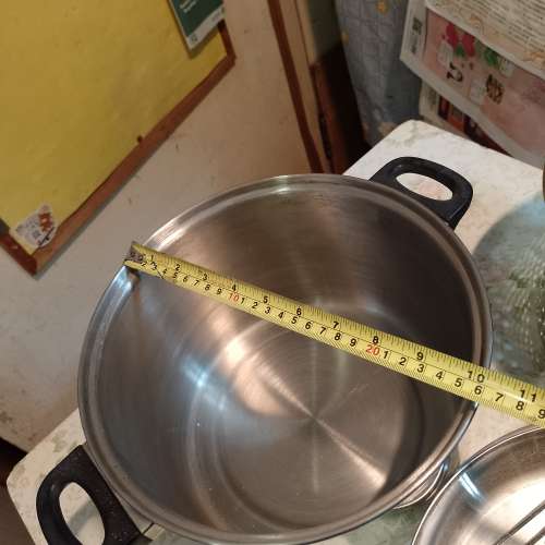 不銹鋼2層蒸煲（內有隔渣煲）直徑26cm,高16cm