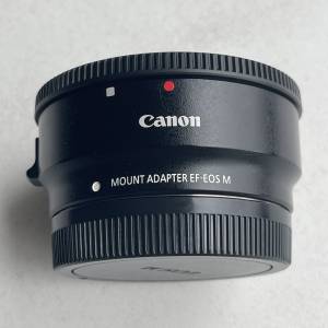90%新Canon EF-M Lens adapter 轉接環  for Canon M M2 M3 M5 M6 M100