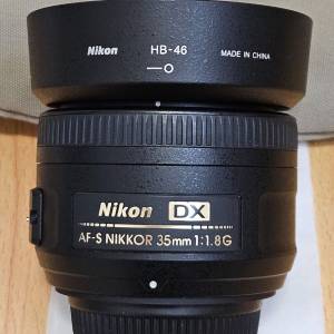 Nikon AF-S DX 35 1.8G + HOYA UV 濾鏡
