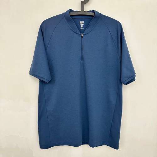 企理男裝 - 95% NEW - UNIQLO x Theory MEN Blue Polo Shirt XL（包順豐智能櫃）