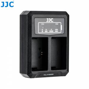 JJC DCH-LPE6 USB Dual Battery Charger For Canon LP-E6 / LP-E6N / JJC B-LPE6
