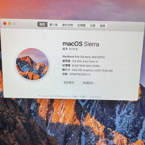 Macbook Pro 13’ 2012
