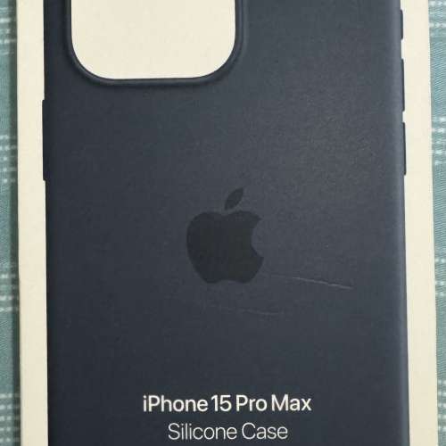 原裝 iPhone 15 pro max Silicone Case Blue