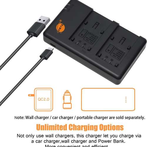 DSTE NP-QM91D Fully Decoded Lithium-Ion Battery Pack With Charger 代用鋰電池連...