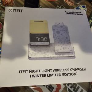 全身原封 Samsung ITFIT 夜燈冬季限量版無線充電板
