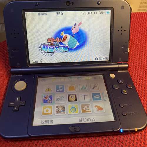 日版深藍色New 3DS LL + SKY3DS game card