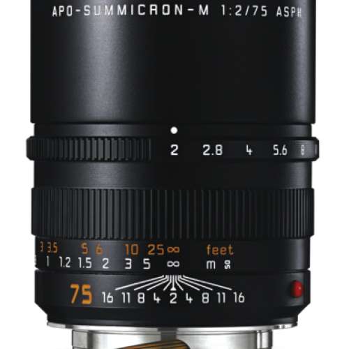 (11637) *Brand New* Leica APO-Summicron-M 75mm f/2 ASPH Black