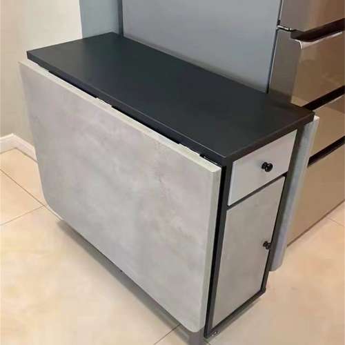 实木 可折疊餐桌椅組合