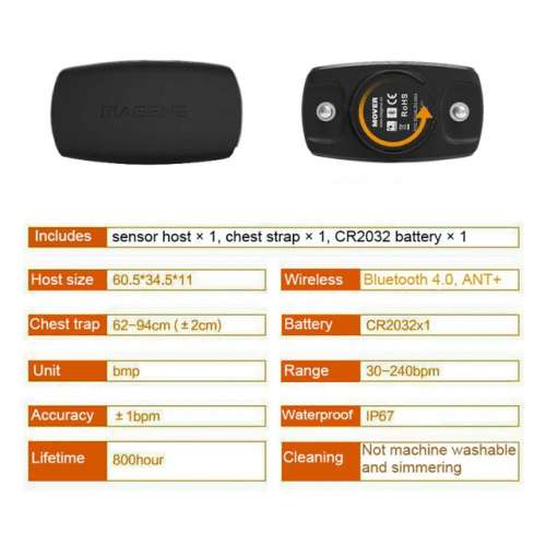 MAGENE ANT+ Bluetooth 速度&踏頻 sensor , Heart Rate Monitor心跳帶,ANT+ USB Sti...