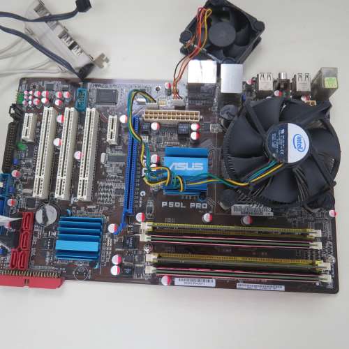 Motherboard with CPU and RAM