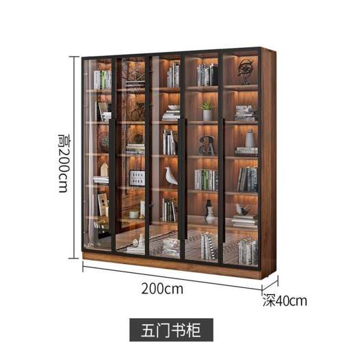 玻璃門組合書櫥客廳展示櫃