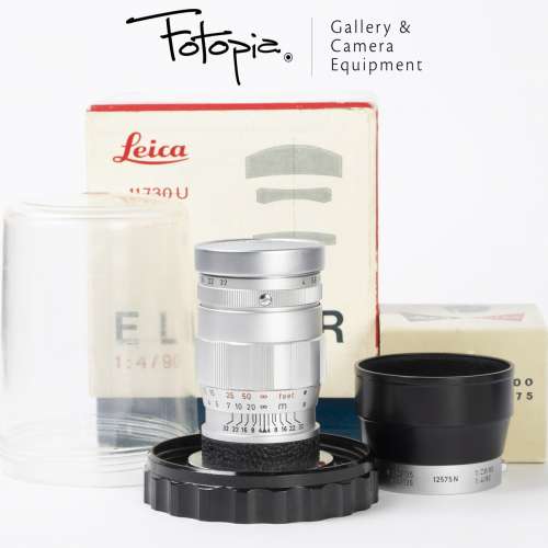 || Leica Elmar-M 90mm F4 - v2 / 3 Elements with bubble case & extra IUFOO ||
