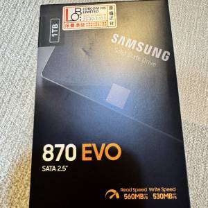 Samsung 870 EVO 2.5" 1TB 全新未開封 私人自讓
