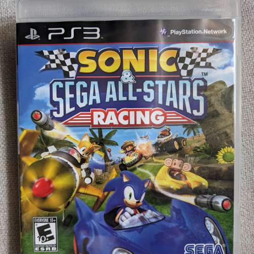 PS3 Sonic Sega All Stars Racing 遊戲碟