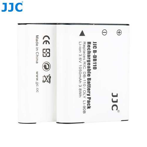 JJC Ricoh DB-110 / Olympus LI-90B / LI-92B Battery Pack With USB Charger